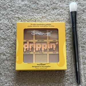 The Creme Shop Drippin 9 Color Eyeshadow Palette and Morphe Blending Brush NIP